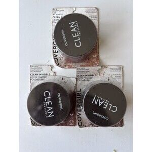 Covergirl Clean Invisible Loose Powder (3x) Sealed 0.63 oz 135 -Translucent Deep